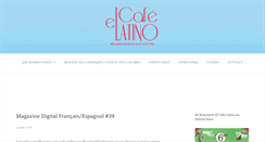 Desktop Screenshot of elcafelatino.org
